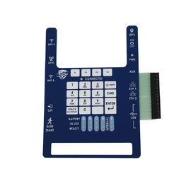 Custom Tactile Single Membrane Panel Switch Made PC Gloss Plastic Key