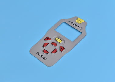 Multi-colored Rubber Keypad With Carbon Pill Insert