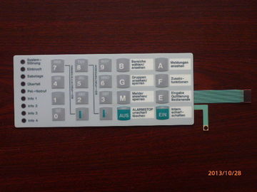Embossed PET Tactile Flexible Membrane Touch Switch , Keyboard Membrane Switches