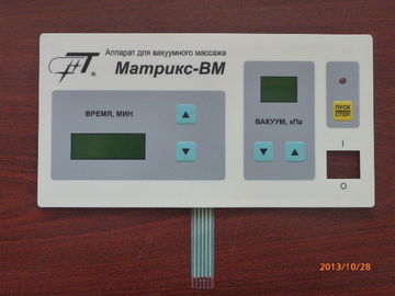 Control Feel Smooth Membrane Switch Panel With Clear Window , Customizable Keypad
