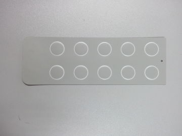 Embossed Concave Convex Membrane Control Panel With 3M Adhesive , Customized