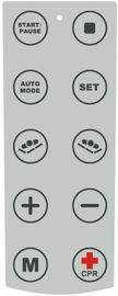 10 Button Metal Dome Keypad Membrane Switch Touch Panel With Clear Window