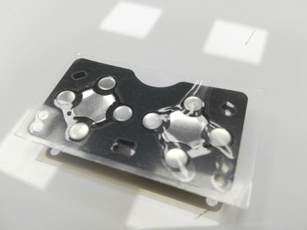 Black Rubber Custom Membrane Switch With Tactile Keyboard Panel