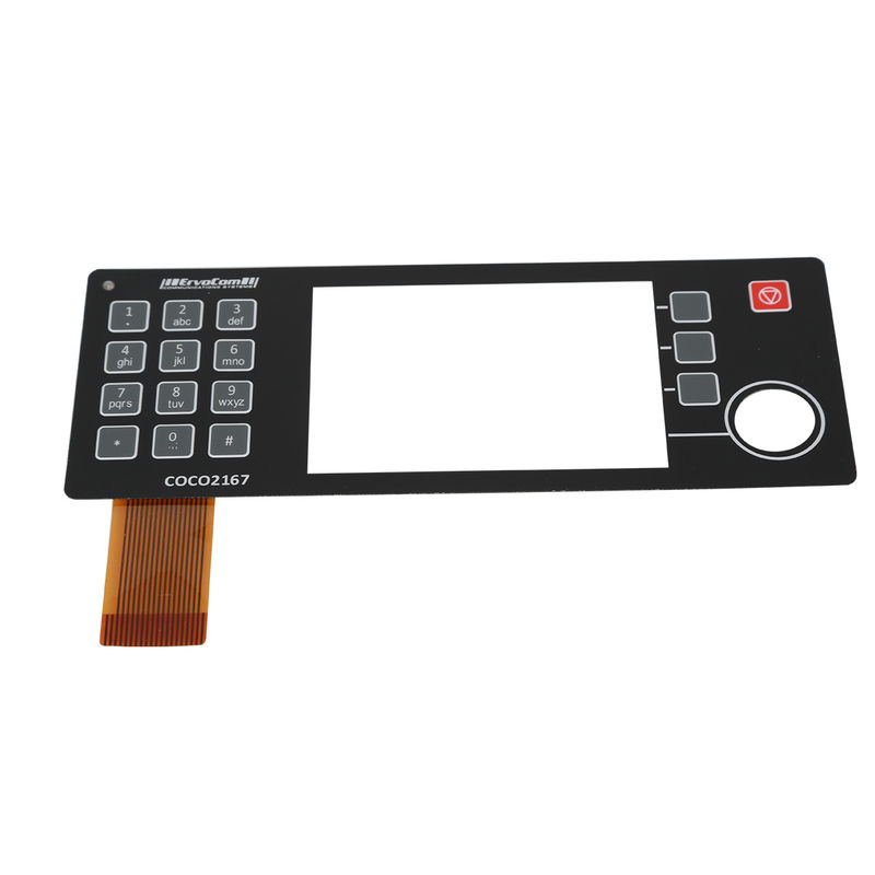 Flexible Membrane Switch Keyboard With Texture Surface Customized Size