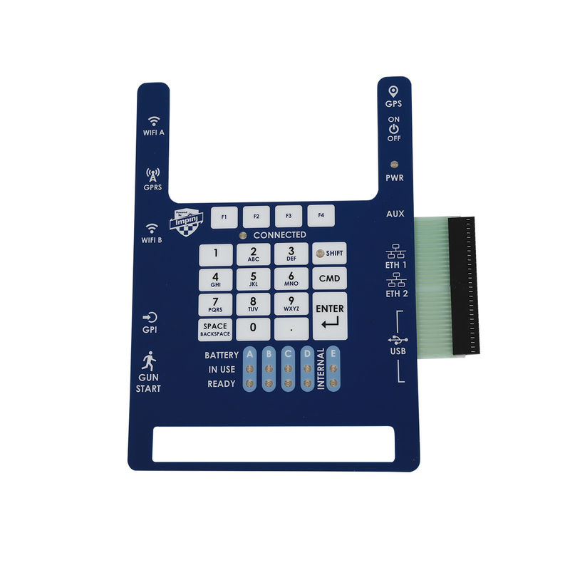 Custom Tactile Single Membrane Panel Switch Made PC Gloss Plastic Key