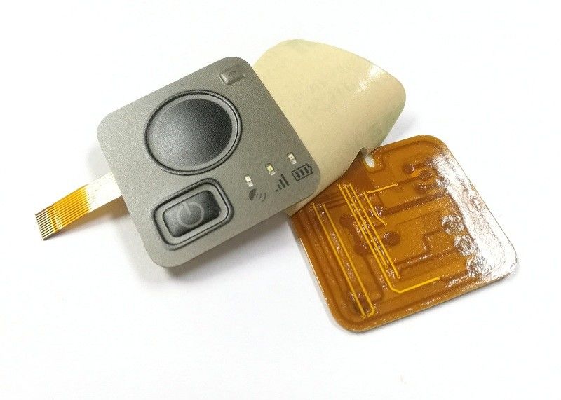 FPC Embossed Button Membrane Keyboard Switch ZIF Connector For Medical OEM