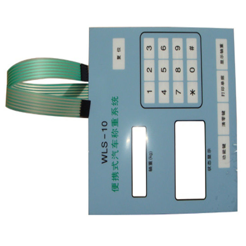Customized Push Button Tactile Waterproof Membrane Switches For Industrial Control Machinery