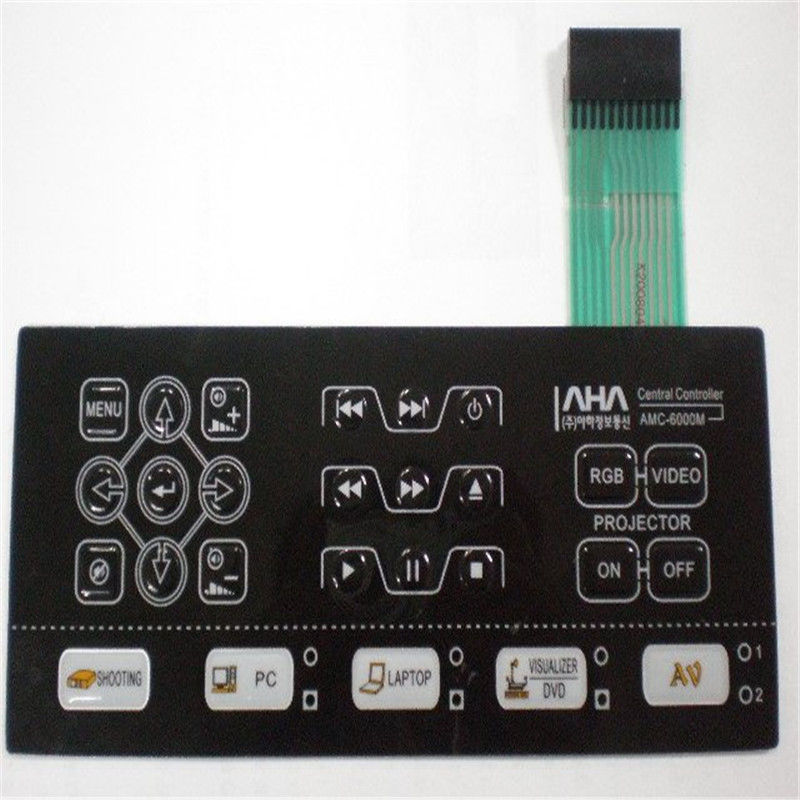 Custom Tactile Membrane Keyboards Waterproof Membrane Switches Graphic Overlays