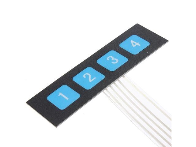 Lightweight Flexible Membrane Switch Keypad Thin Film With 3M467 / 3M468 Adhesive