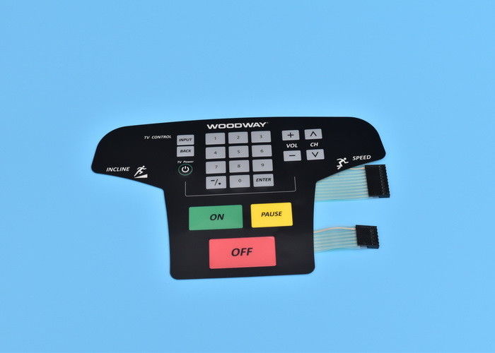 Embossing Tactile Membrane Switch Double Tail Rich Color With Multi Keys