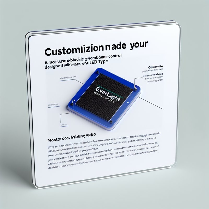 Waterproof Membrane Switch with Everlight LED and Flat Design