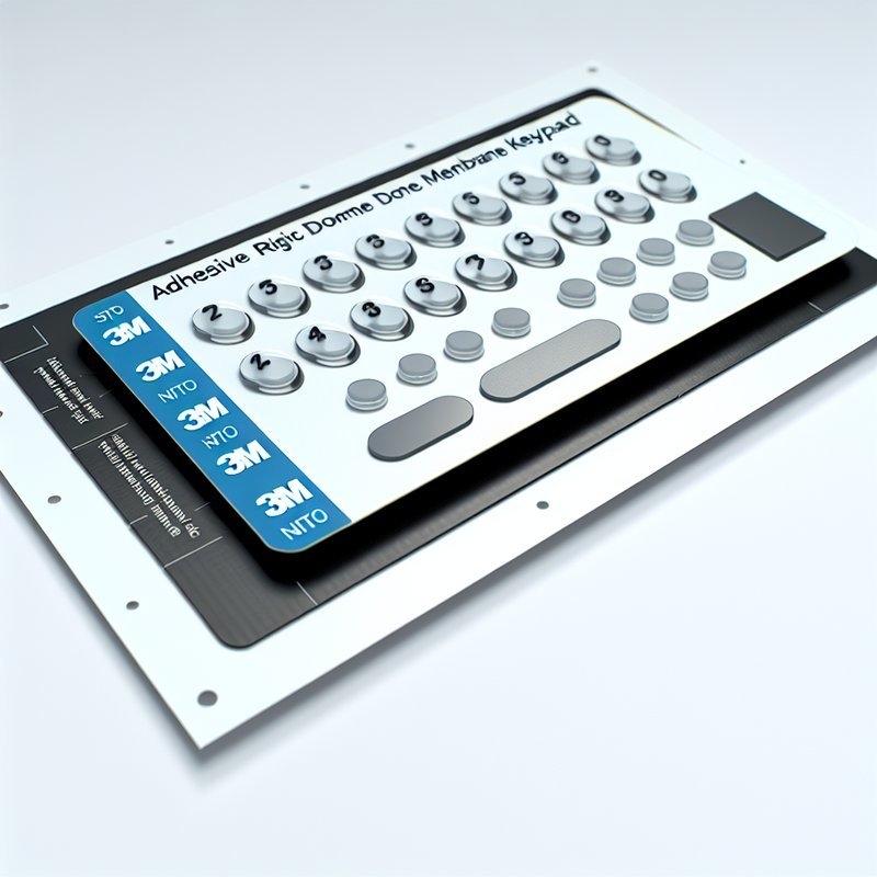 Custom Metal Dome Membrane Switch with 3M or Nitto Adhesive