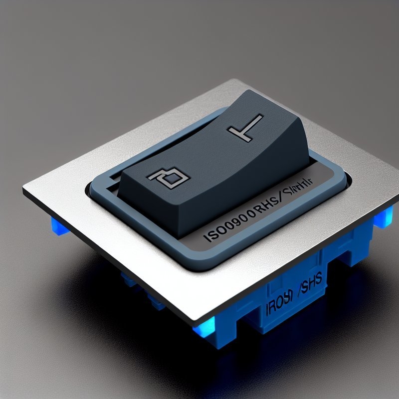 Grey Rubber Membrane Switch with Blue LED ISO9001 ROHS SGS Certified