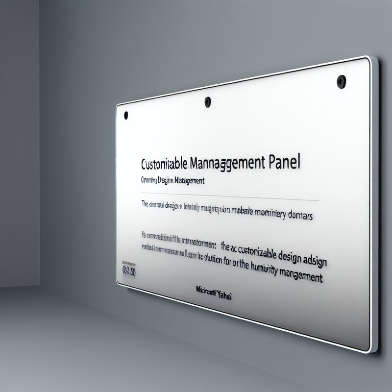 Customizable Membrane Control Panel for Industrial Electric Products