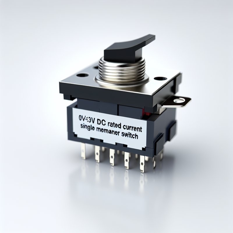Single Membrane Switch 0-30V DC 25-100mA Custom Size