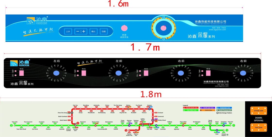 Flat Printed Electronic Circuit Board Dome LED Switch