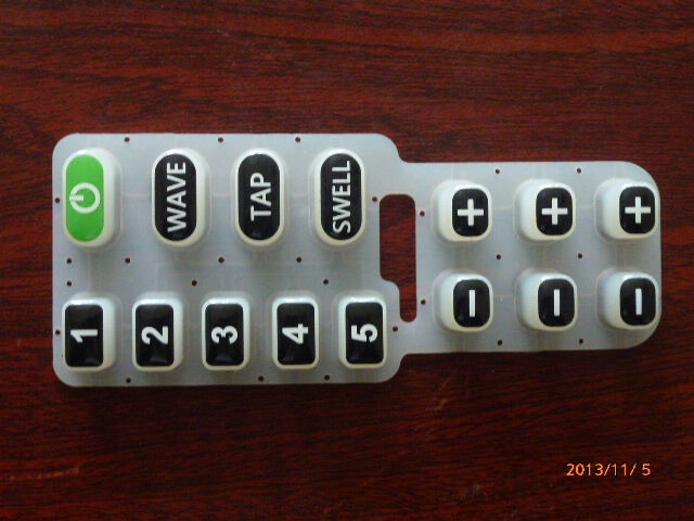 Adhesive Band Resistant Rubber Keypad Silicone Kitchenware