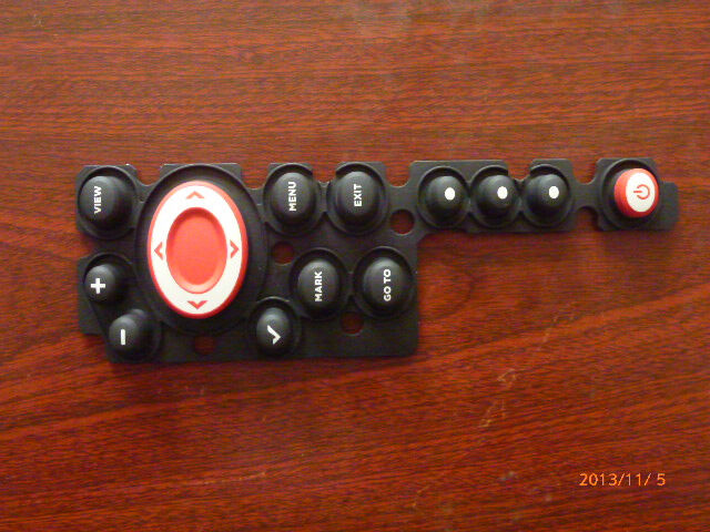 Control Feel Smooth Key Control Overlay Silicone Rubber Button Keypad