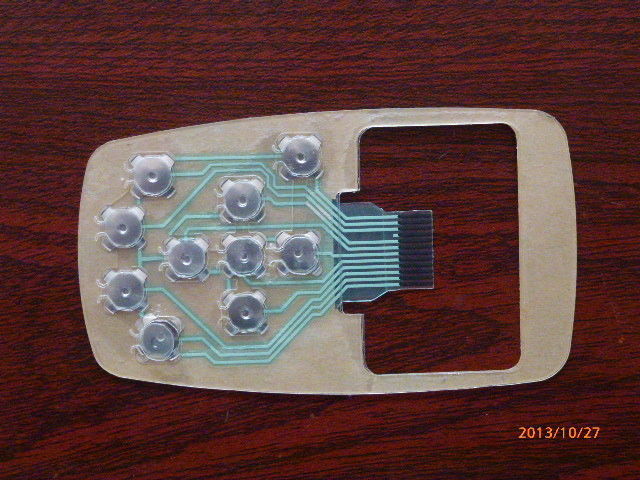 Thin Backlit Tactile Membrane Switch 3M467 / 3M468 , Silk Screen Printing