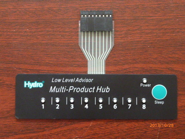 Copper Film Embossed Flexible Push Button Membrane Switch with LED / FPC Circuit