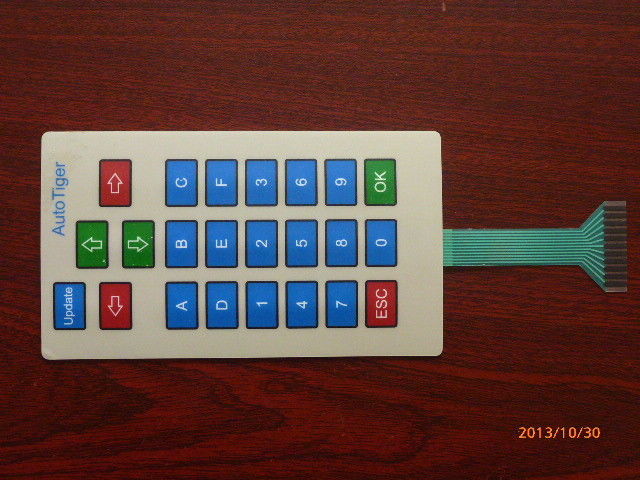 Waterproof Custom Keyboard Membrane Switch Panel With Embossing / Silk Screen Printed