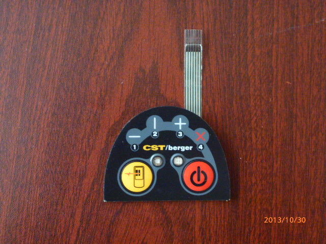 Embossed PC Flexible Membrane Touch Switch 100MΩ Insulation Resistance