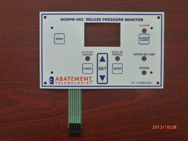 White Tactile Metal Dome Membrane Switch With Double Sided Tape And 3M Adhesive