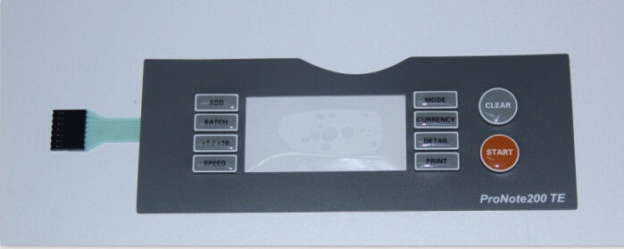 Rubber LED Metal Dome Membrane Switch Touch Keyboard , ISO9001 RoHS Approvals