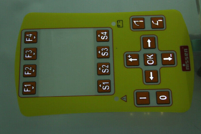 Led Push Button Membrane Switch With Rubber Keys , Membrane Keyboard Switches