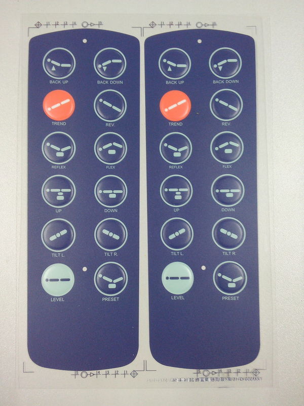 Remote Control Membrane Touch Panel For Telephone Systems , Custom Made