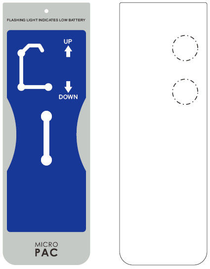 PET Embossed Membrane Switch Overlay Panel , Tactile Membrane Switch