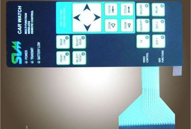 PET Film Overlay Matrix Membrane keypad , Touch Screen Keyboard Membrane Switch
