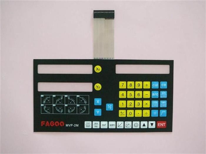 Customized Rubber Panel Waterproof Tactile Membrane Switch With Multi Rubber Keys