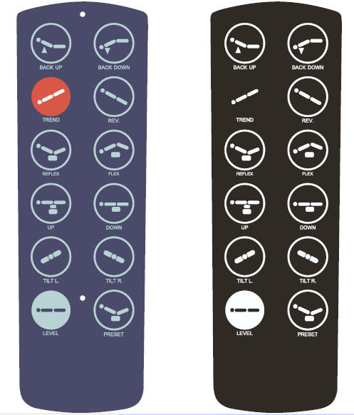 Membrane Control Panel For TV Controller