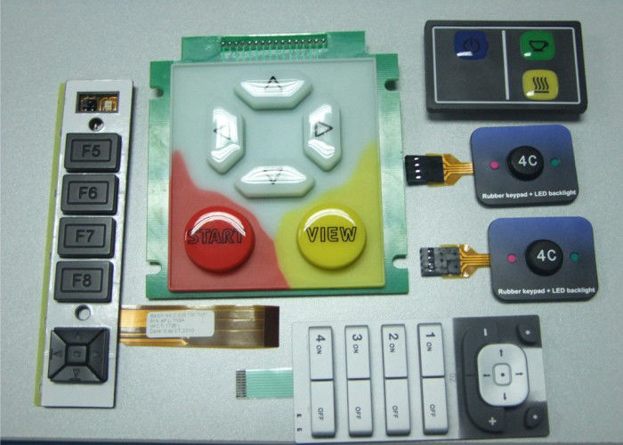 Copper Film RoHS PCB Push Button Membrane Switch Keyboard , Heat Resisting