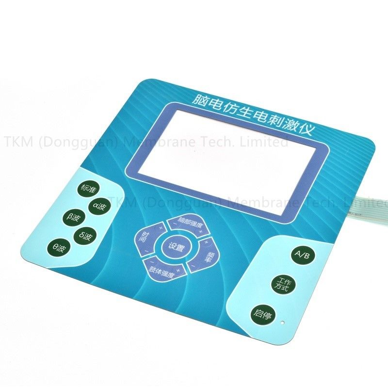 2.54mm Pitch Female Connector Membrane Switches With Embossed Buttons