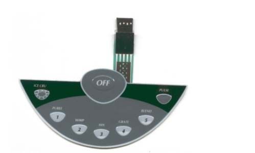 Lightweight IMD Backlit Single Tactile Membrane Switch / Membrane Touch Switch