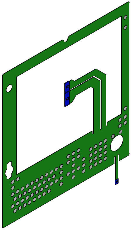 Copper Film PCB Flexible Membrane Switch Flat Tactile Type , Waterproof