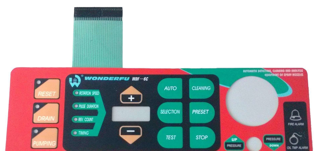 Custom PET Push Button Membrane Switch Panel SGS Certified