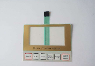 Mobile Phone Shape PET Membrane Switch Customizable Keypad With Cover Film