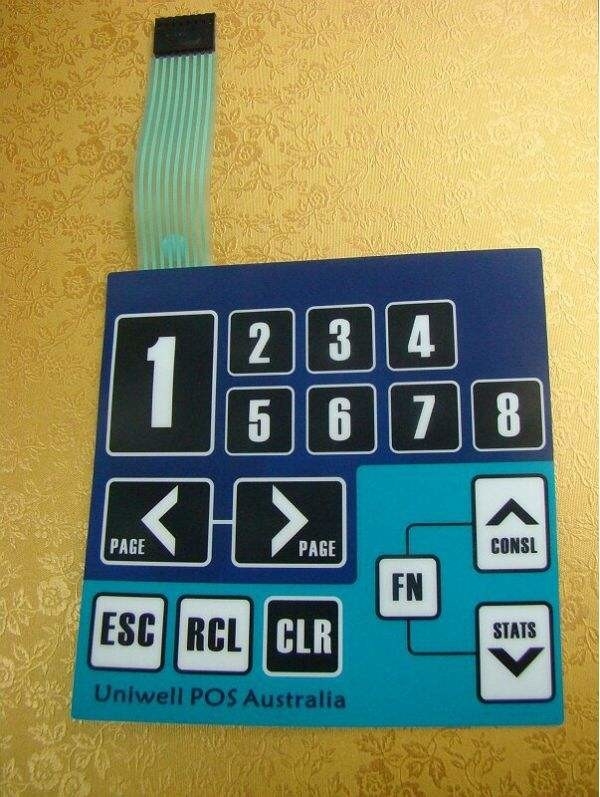 Flexible Membrane Switch Keypad , Embossed Tactile Membrane Switch