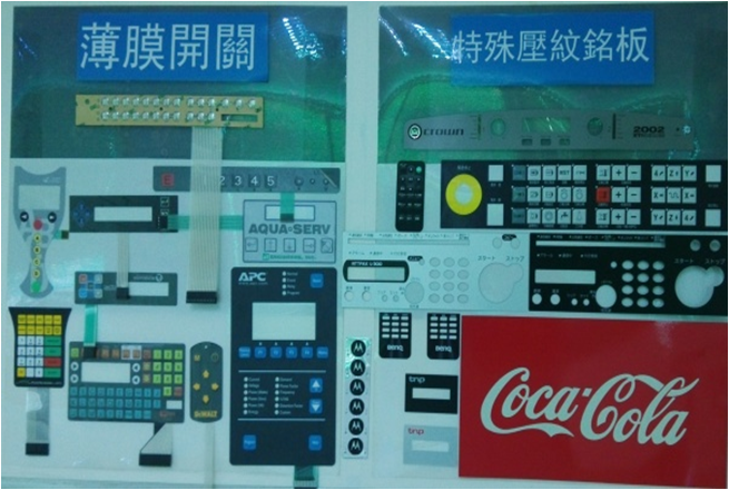 Multi-color Embossed Control Switch Panel For Industrial Control ...